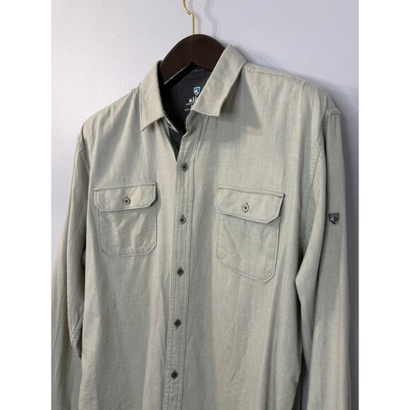 Kuhl Dillingr Flannel Cotton Blend Button Down Long Sleeve Men's Sz XL - Picture 5 of 13